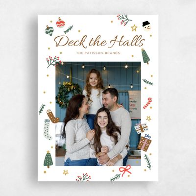 White Holiday Card - Lantana