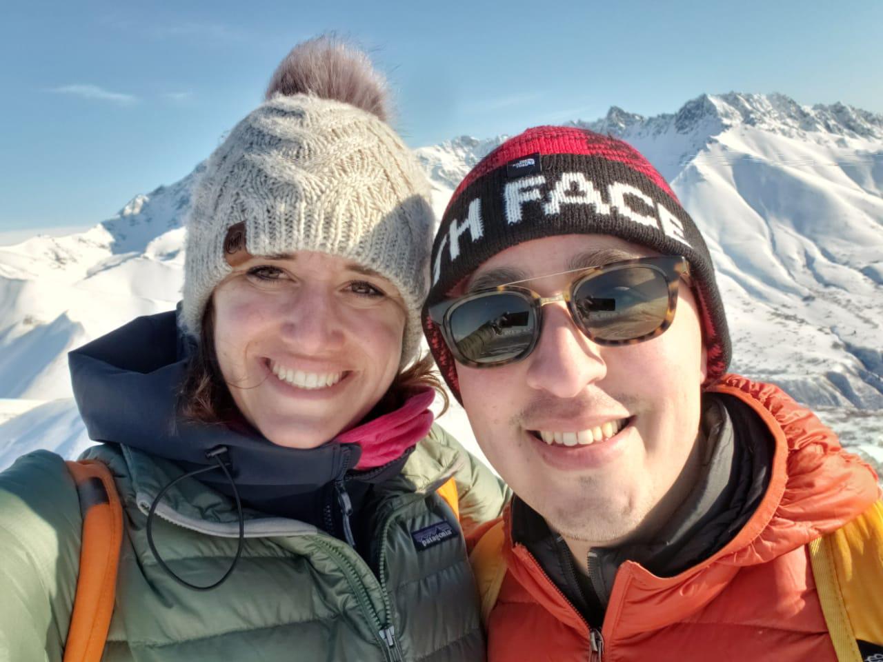 Our first hike together. Lazy Mountain circa 2021.