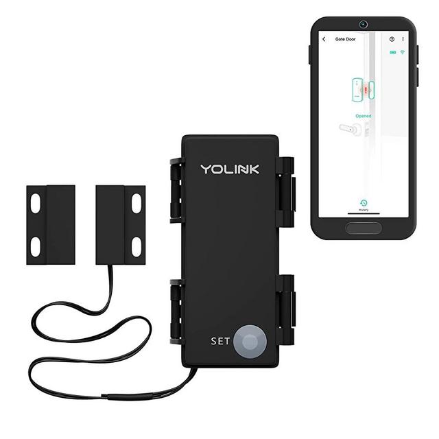 YoLink Outdoor Contact Sensor, LoRa 1/4 Mile World's Longest Range Smart Door Sensor, Universal Contact Sensor, Alexa, IFTTT, IP63 Waterproof for Indoor/Outdoor, App Notifications - Hub Required