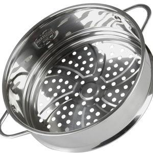 BinaryABC Stainless Steel Dumpling Steamer Basket for Pot,26cm Steamer Insert for Food Veggie Rice Noodle Roll (10.23INCH)