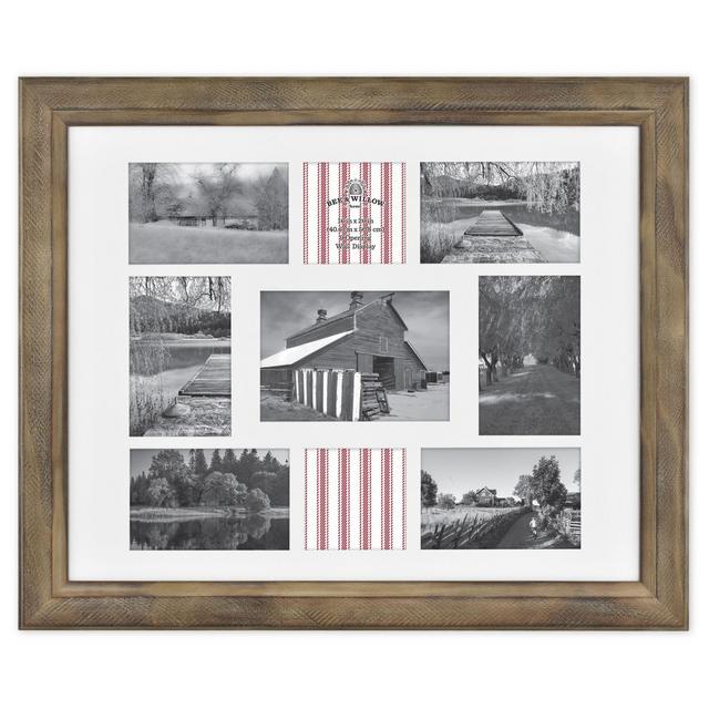 Bee & Willow™ Home 9-Photo Collage Matted Picture Frame in Light Chocolate