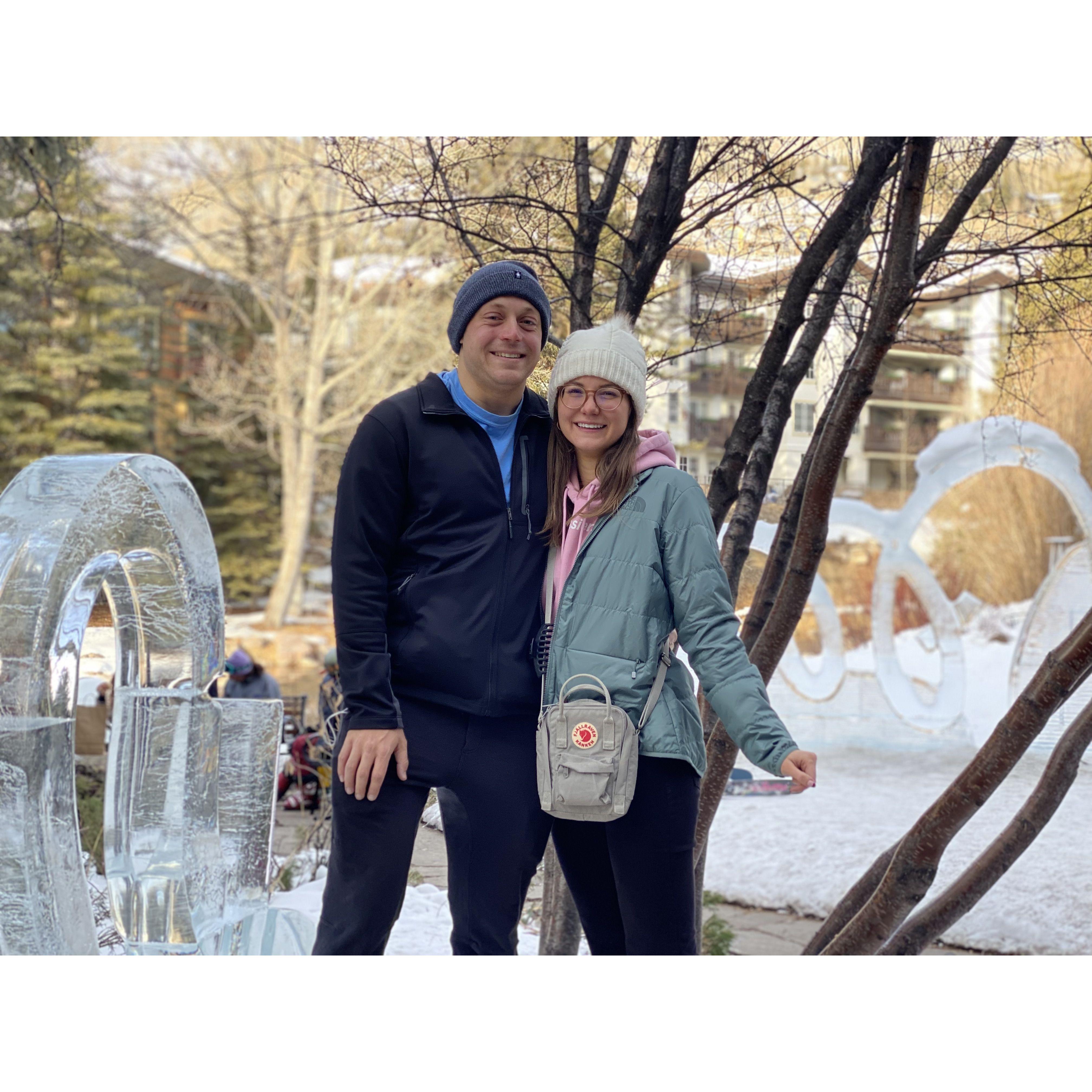 Dom's first trip to Vail :) big ski fans