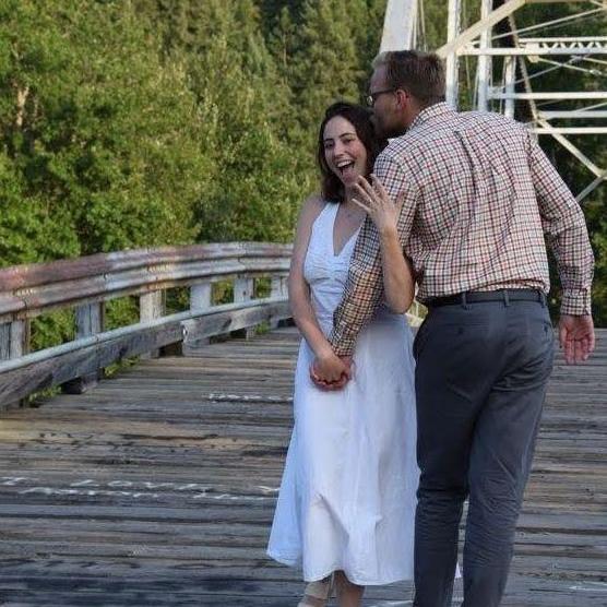Easton's wonderful mom took our engagement photos :)!