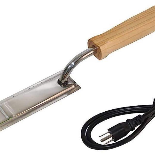 eoocvt Large Stainless Steel Electric Honey Uncapping Knife Beekeeping Scraper Hot Knife