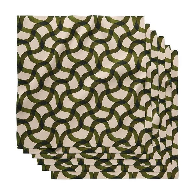 GEOMETRY Cloth Dinner Napkins - Quick-Dry, Ultra-Absorbent, Reusable Cloth Napkins for Dining & Entertaining - Mate 19" x 19" (6 Pack)