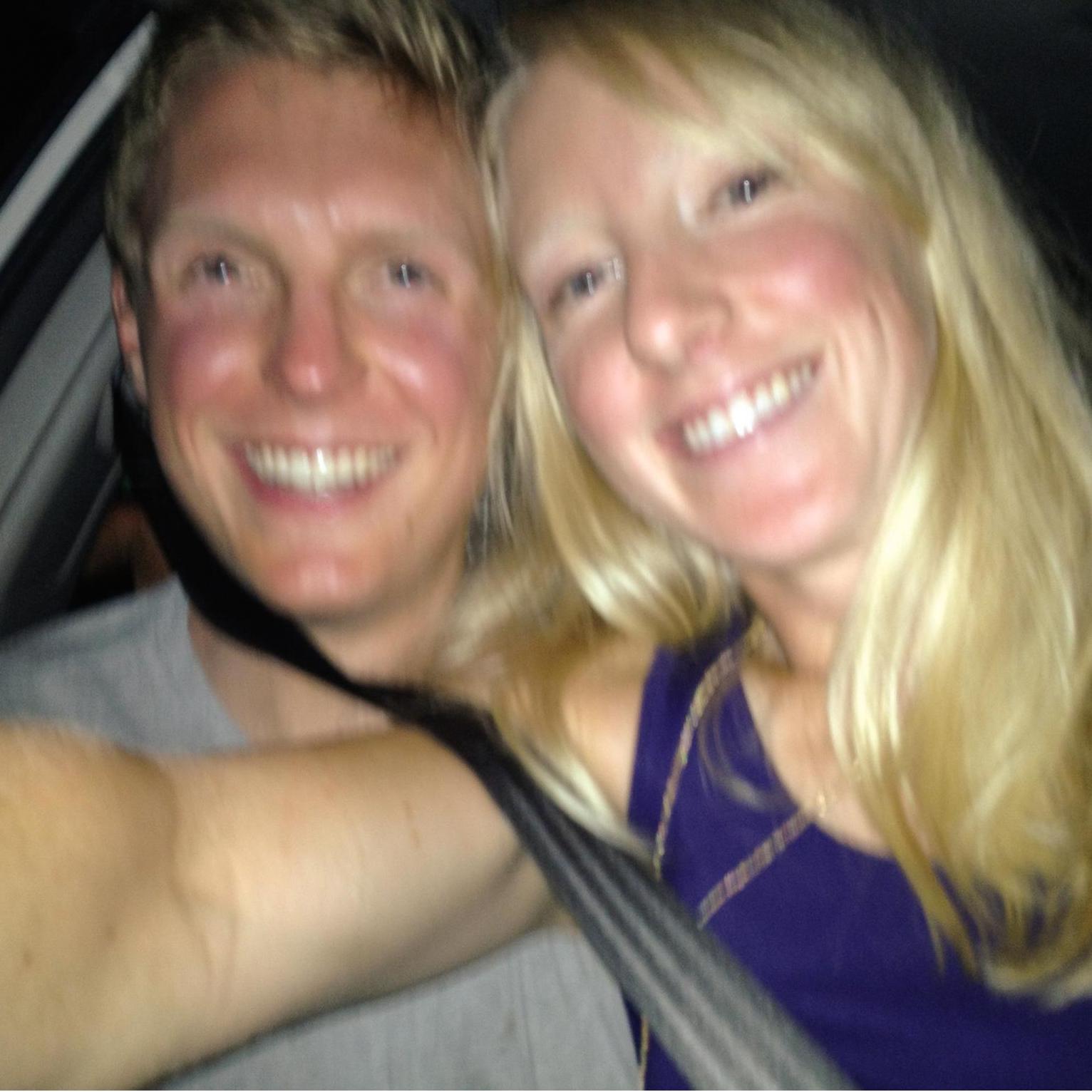 First selfie together, back when we were babies. Both in the front seat of a cab going to the 2013 World Championships after-party