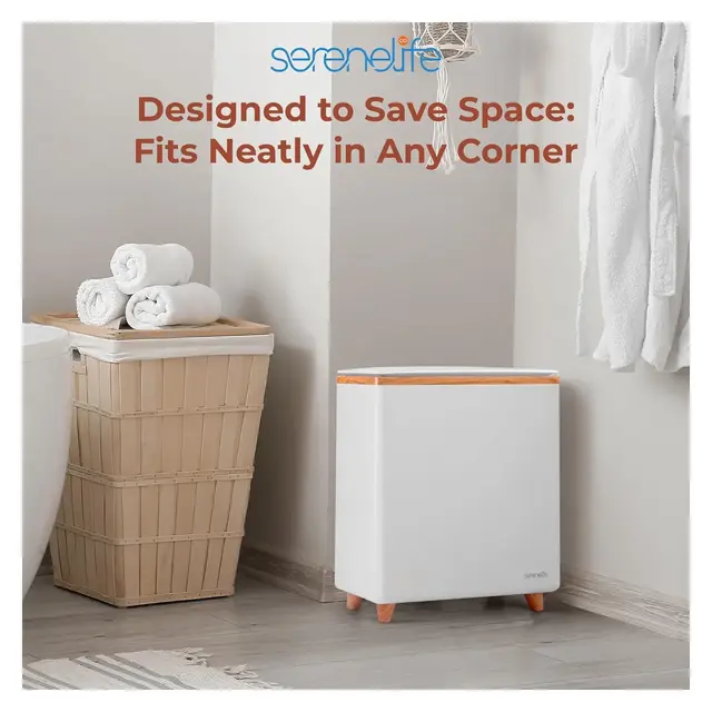 SereneLife Smart-Controlled Luxury Towel Warmer – Large Capacity, Fresh Scent Feature, Auto Timer, Ideal for Spa & Bathroom Use