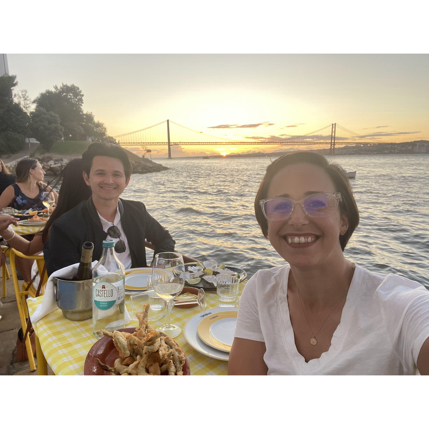 Dinner on the water in Lisbon, August 2023.