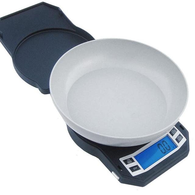 Precision Digital Kitchen Weight Scale, Food Measuring Scale, 3kg x 0.1g (Black), LB-3000