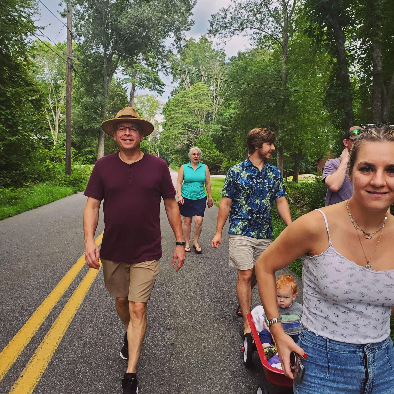 Simpson family stroll!