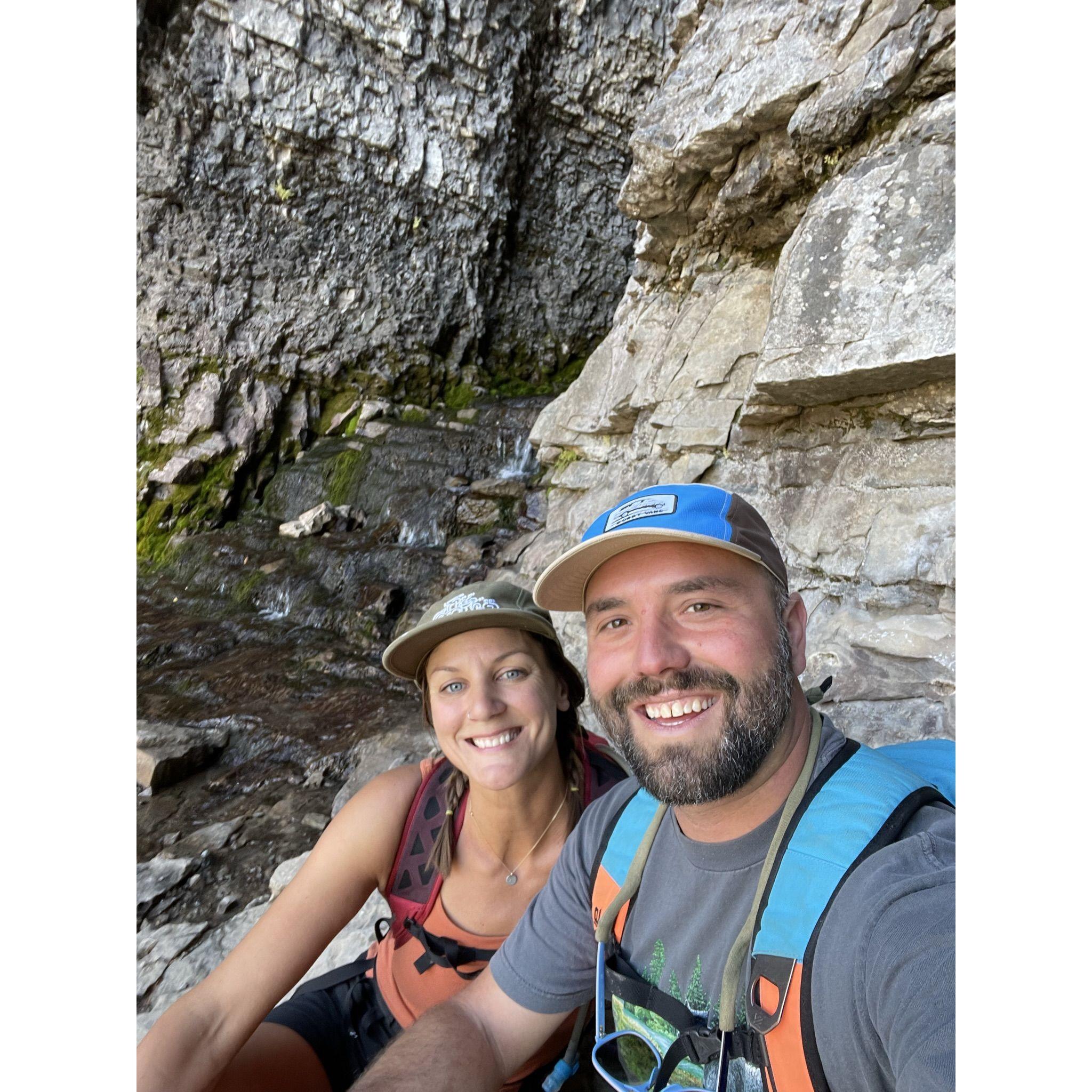 Our beautiful hike to the Wind Caves, just up the road from our home in Victor!