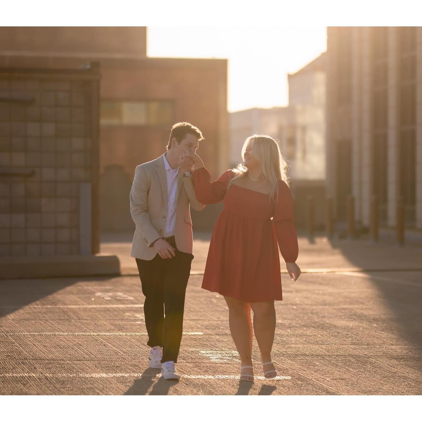 Engagement photos in Columbus