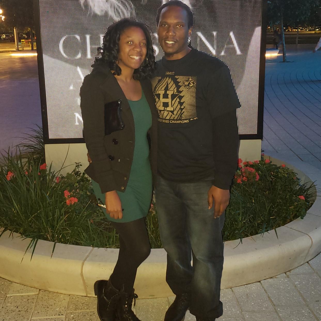 Christina Aguilera Concert.. He is a real trooper lol