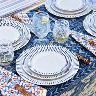 Sitio Stripe 4-Piece Place Setting, Service for 1