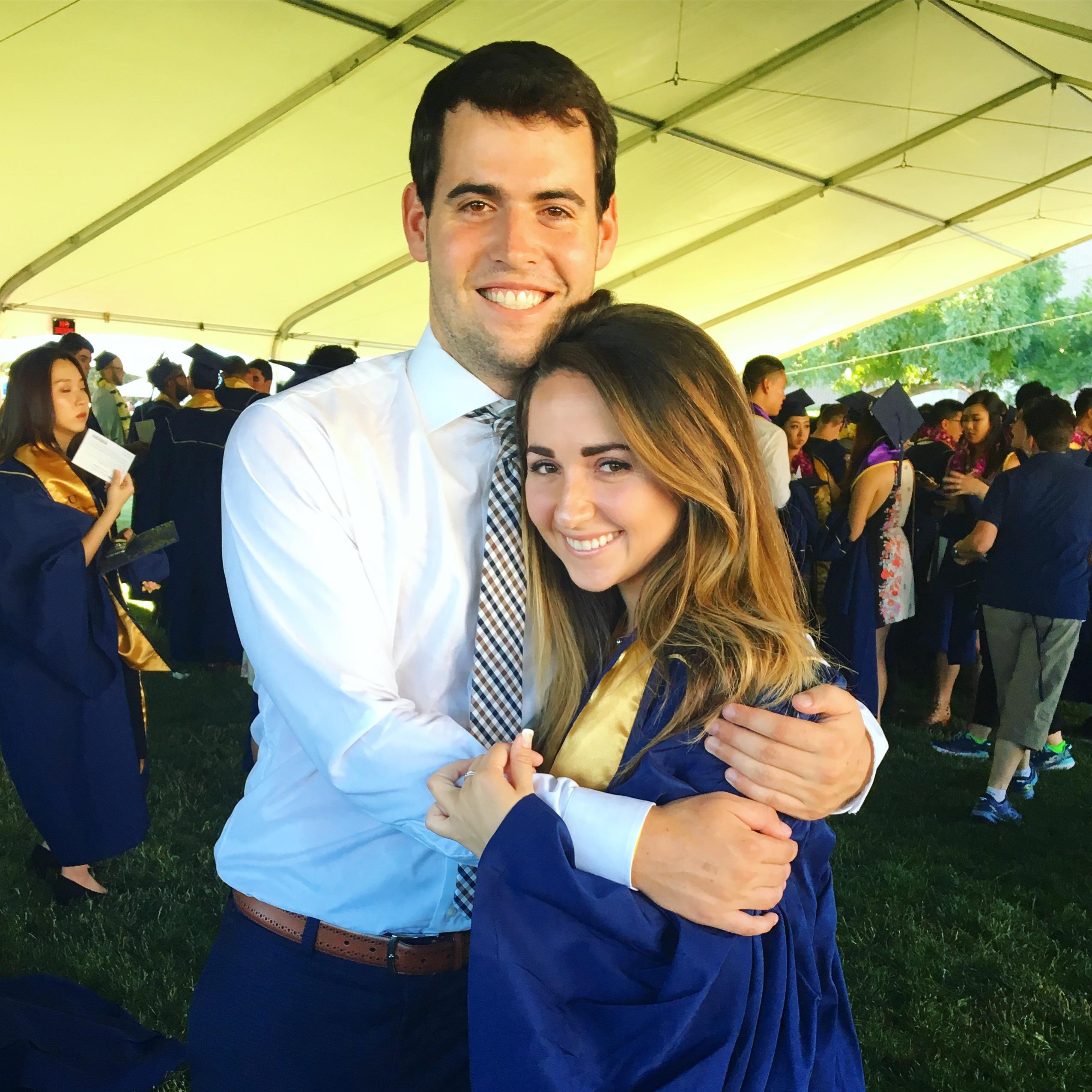 June 17, 2017 - We both graduated from UC Davis at the same graduation ceremony!