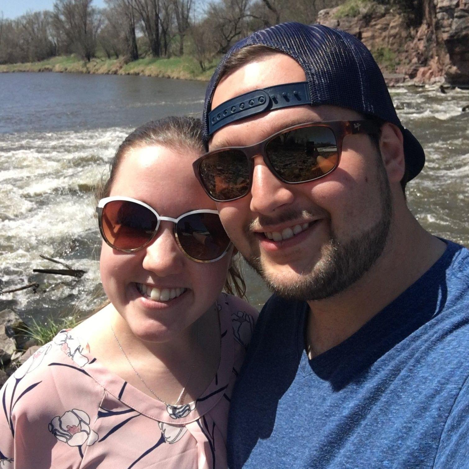 Our very first photo together as a couple! This was also Tyler's first visit to Sioux Falls during our 2 years of long distance.