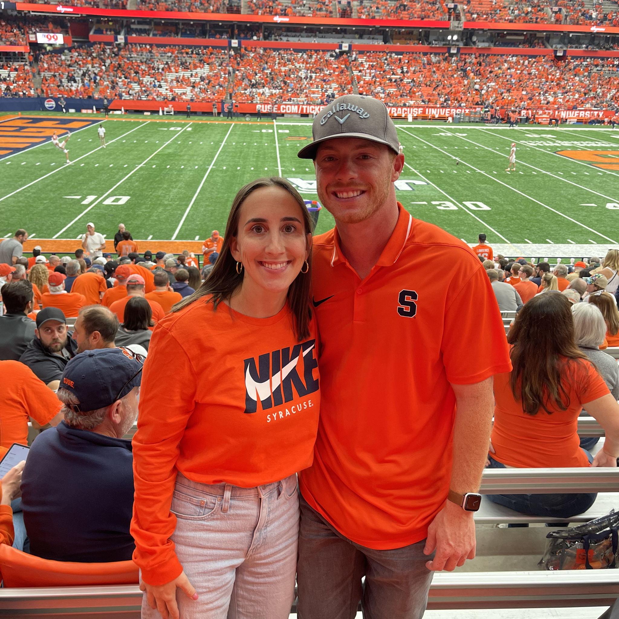 Our first Syracuse game together.