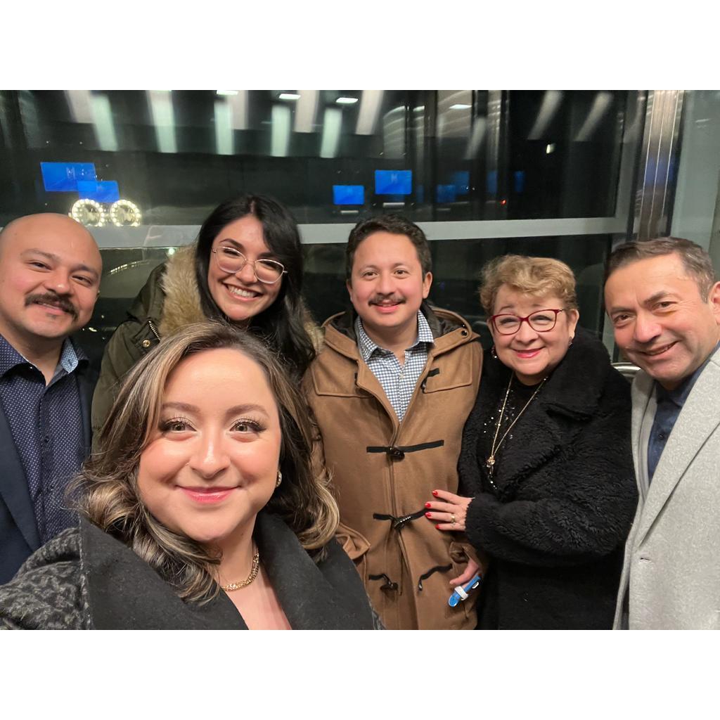 Heading to dinner to celebrate Oscar and Roxana's anniversary in Vancouver, BC