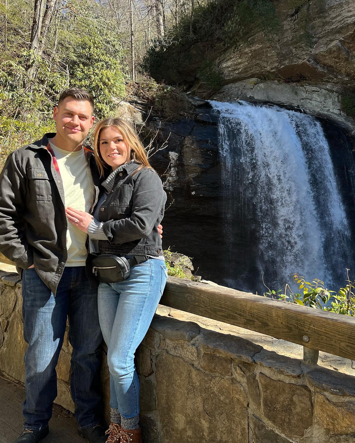 Asheville, NC just after we got engaged