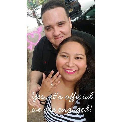 This was the picture that Erica sent friends and family to announce the proposal!