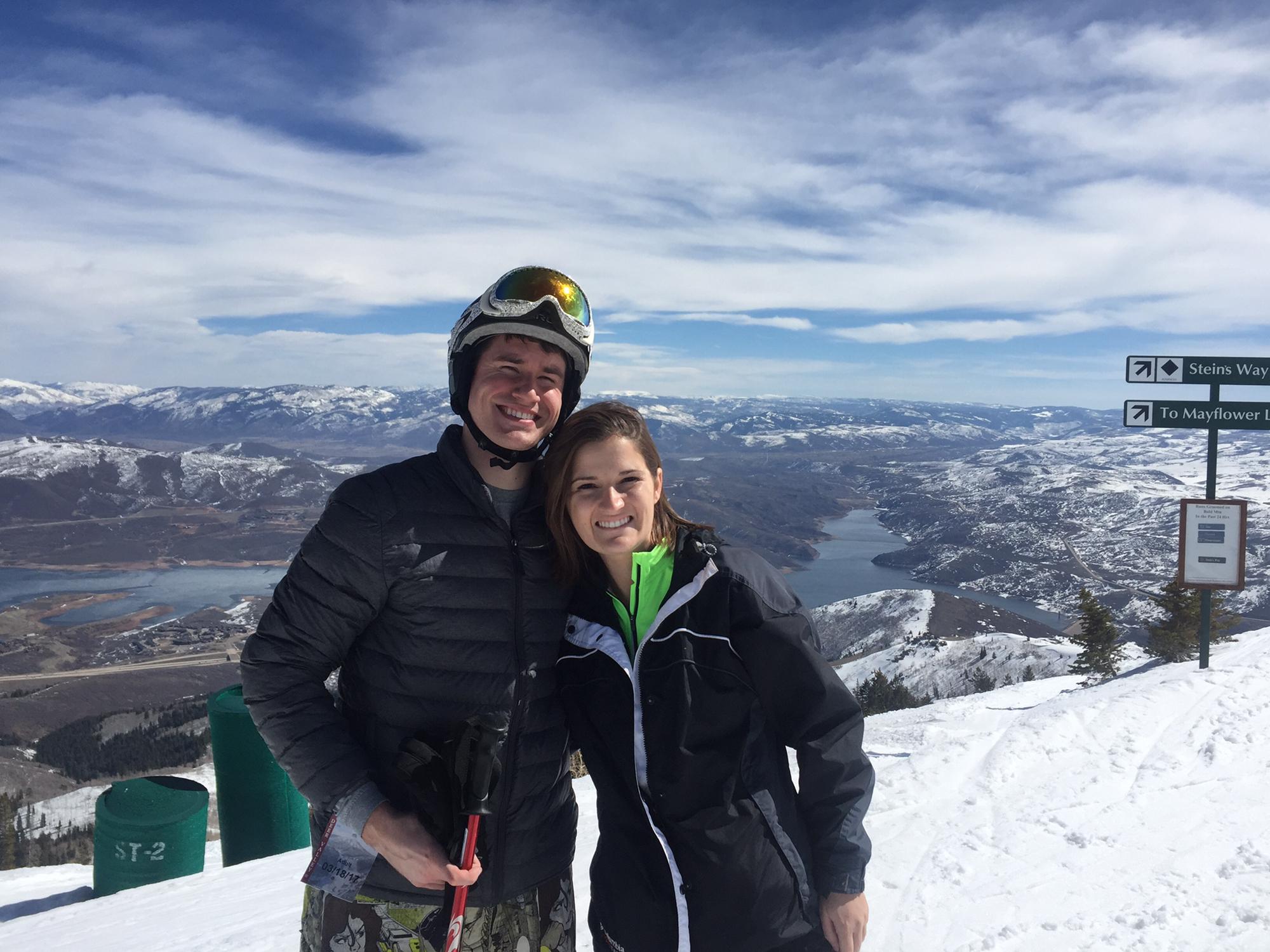 Mike’s second time downhill skiing - top of the mountain at Deer Valley!
