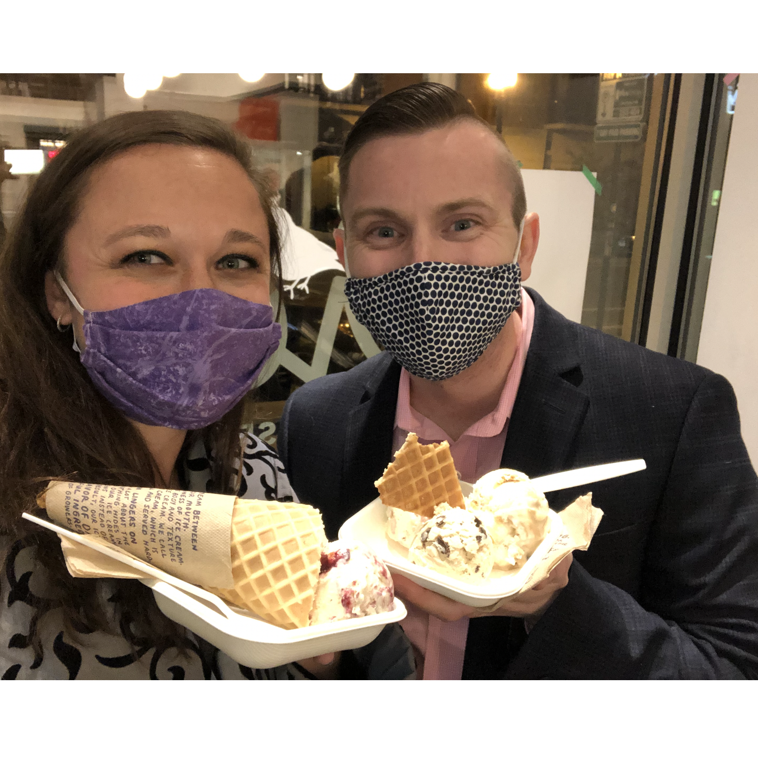 Nothing can stop us from grabbing some ice cream!