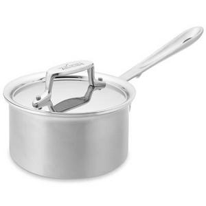 All-Clad d5 Brushed Stainless-Steel Saucepan, 1.5-Qt.