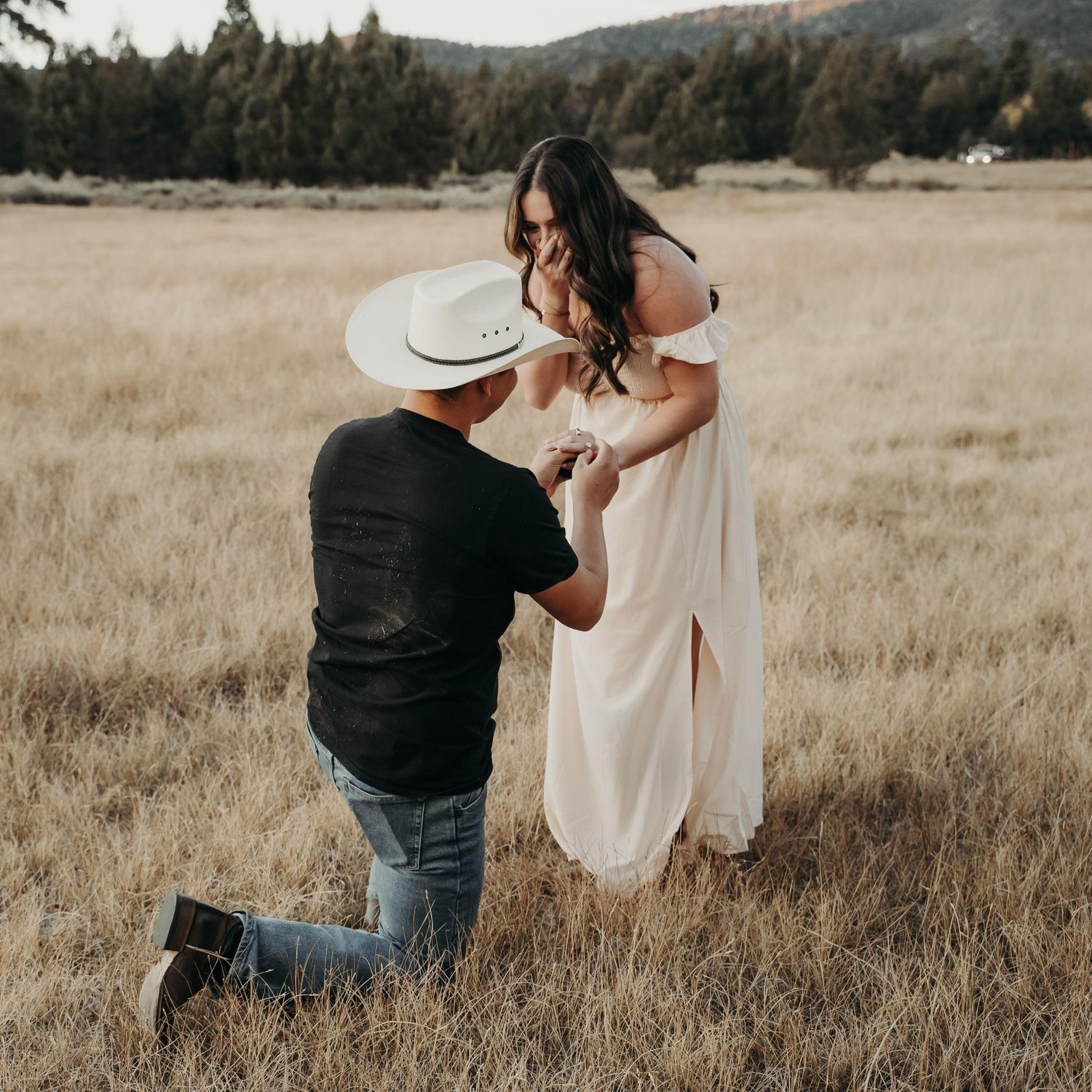 when he popped the question