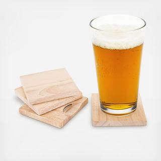 Bottle Opener Coaster, Set of 4