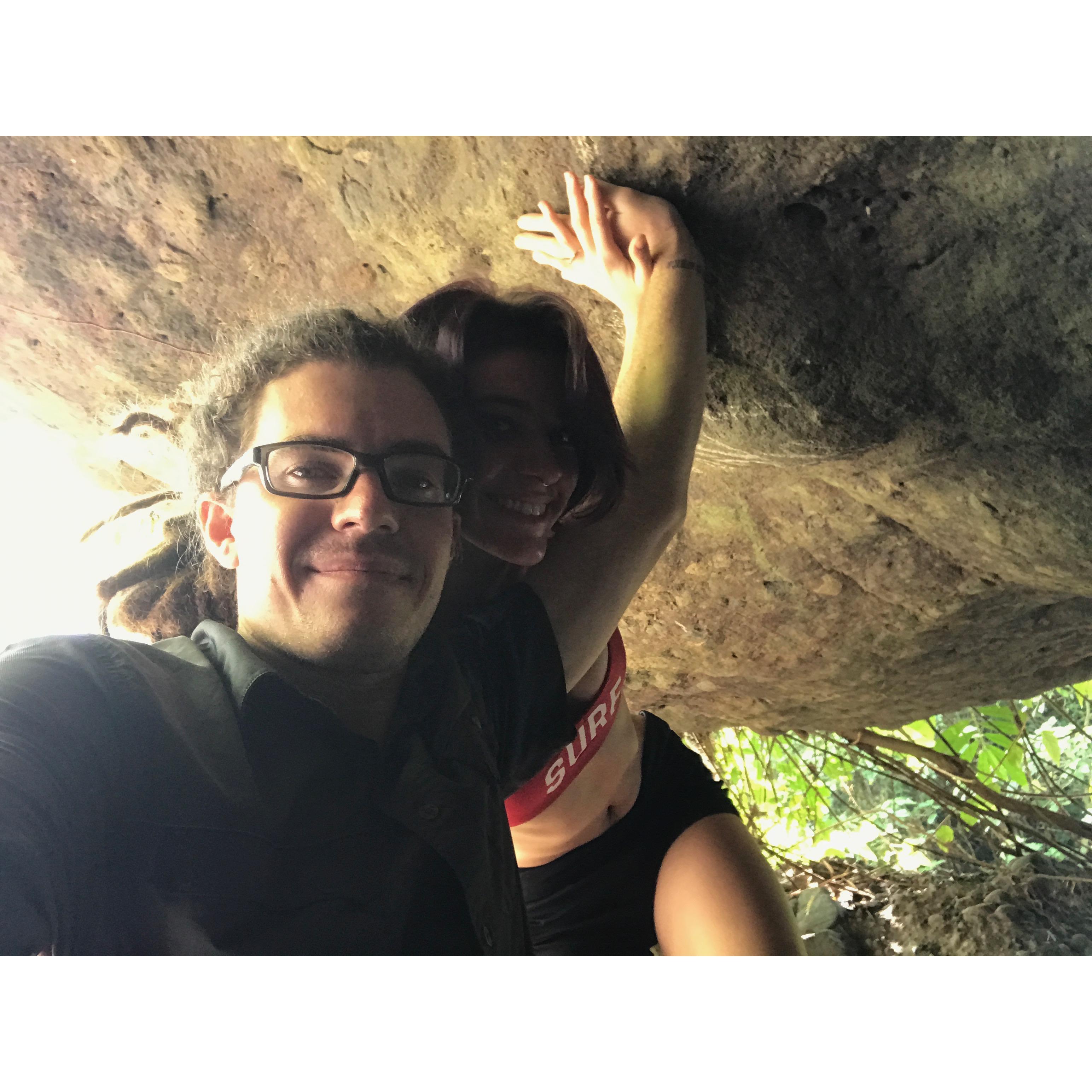 The cave where he proposed on Dec 25th 2016