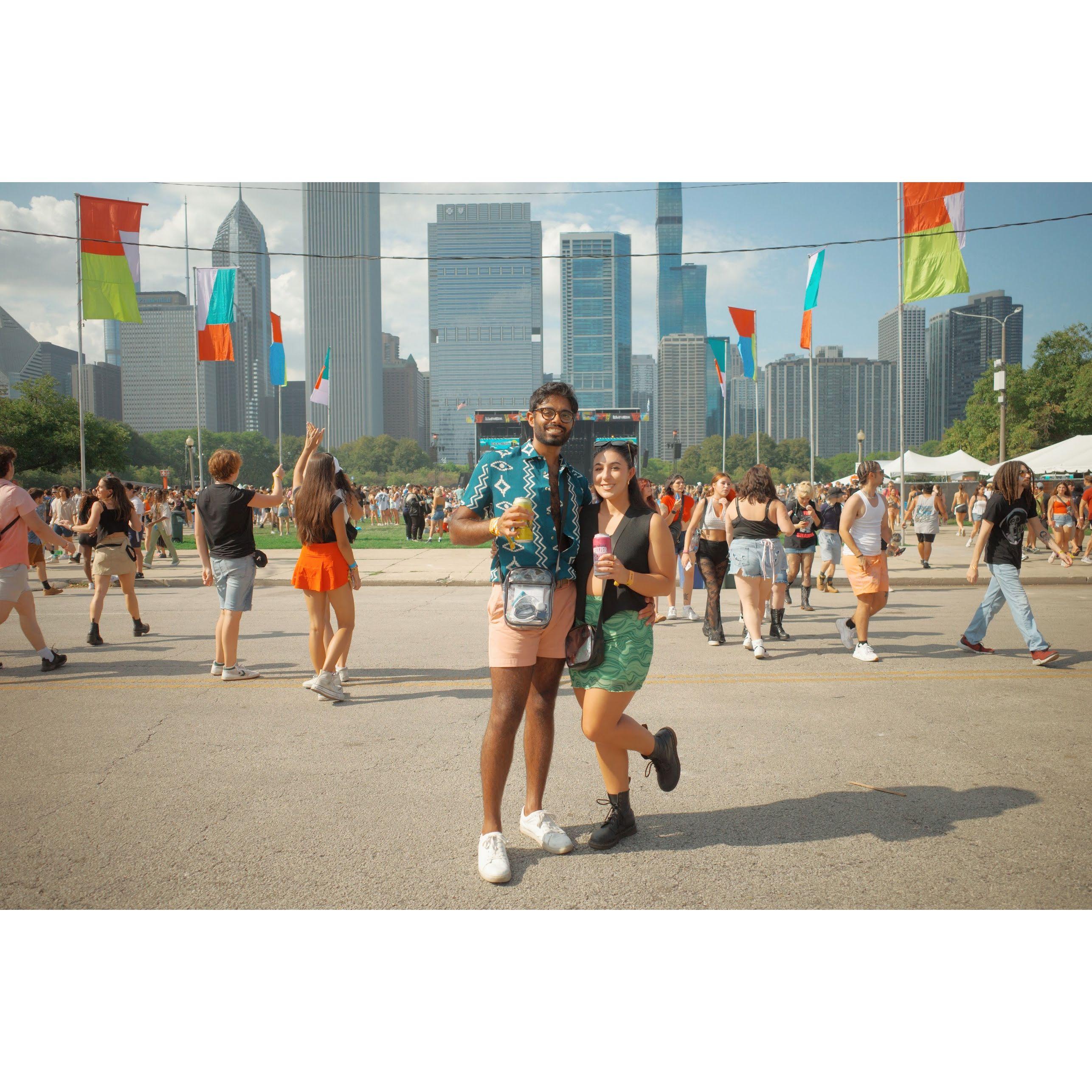 Our first Lollapalooza together and we were HOT TO GO!