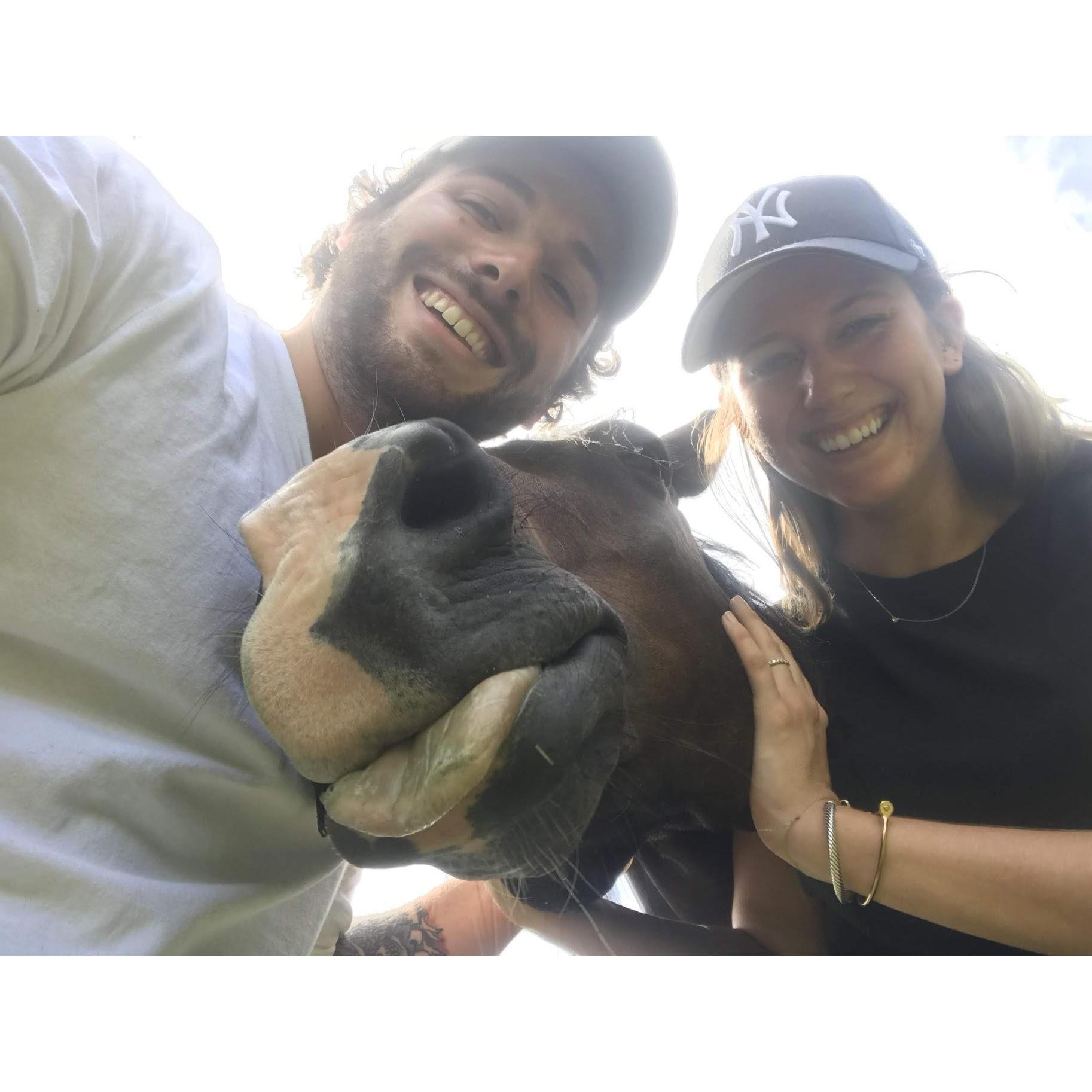Jill grew up riding horses at her grandparent's farm in NC. Mike overcome his fear of horses (which he believes are aliens) with her help during their trip.
Southern Pines, NC - September 2018