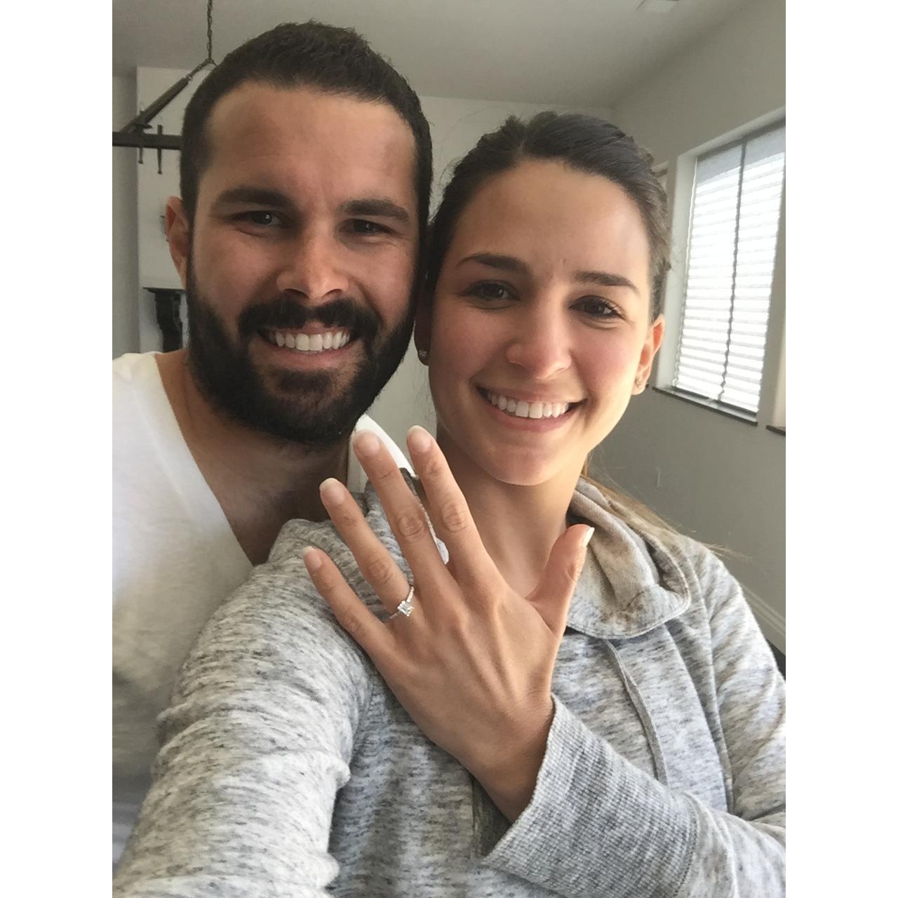 After a lot of happy tears and saying YES to this amazing man