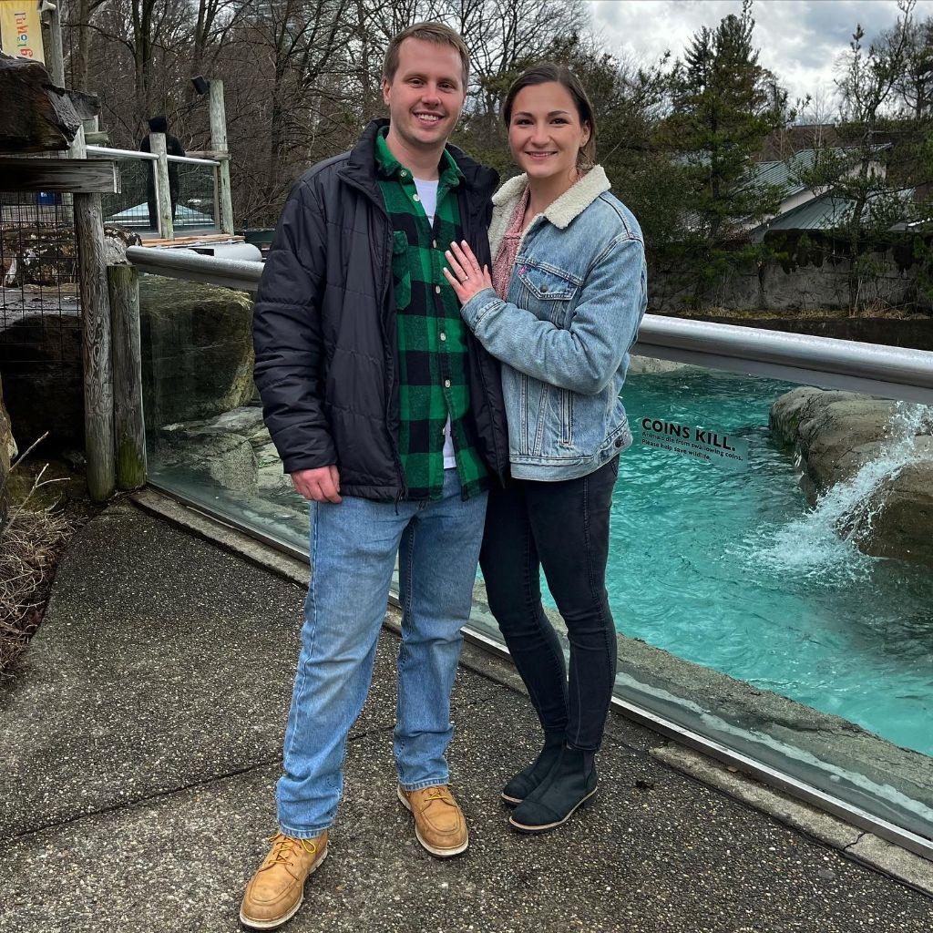 Right after Cam proposed at the Pittsburgh Zoo!