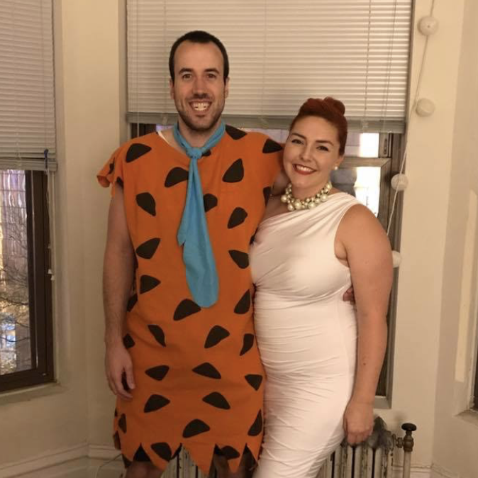 Just your modern stone age family trying to have a yabba dabba doo time! (Our first Halloween together)