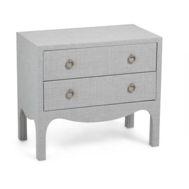 27x24 2 Drawer Linen Wrapped Side Table | Home | TJ Maxx