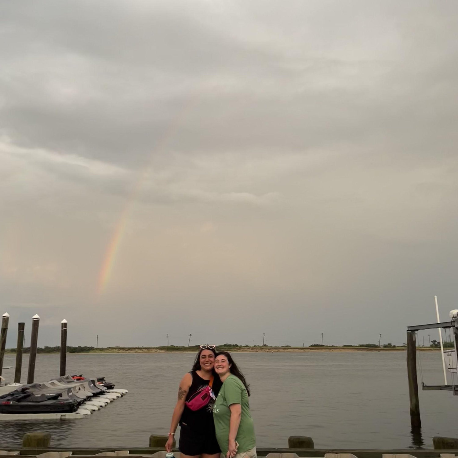 Cloudy rainbow joy!