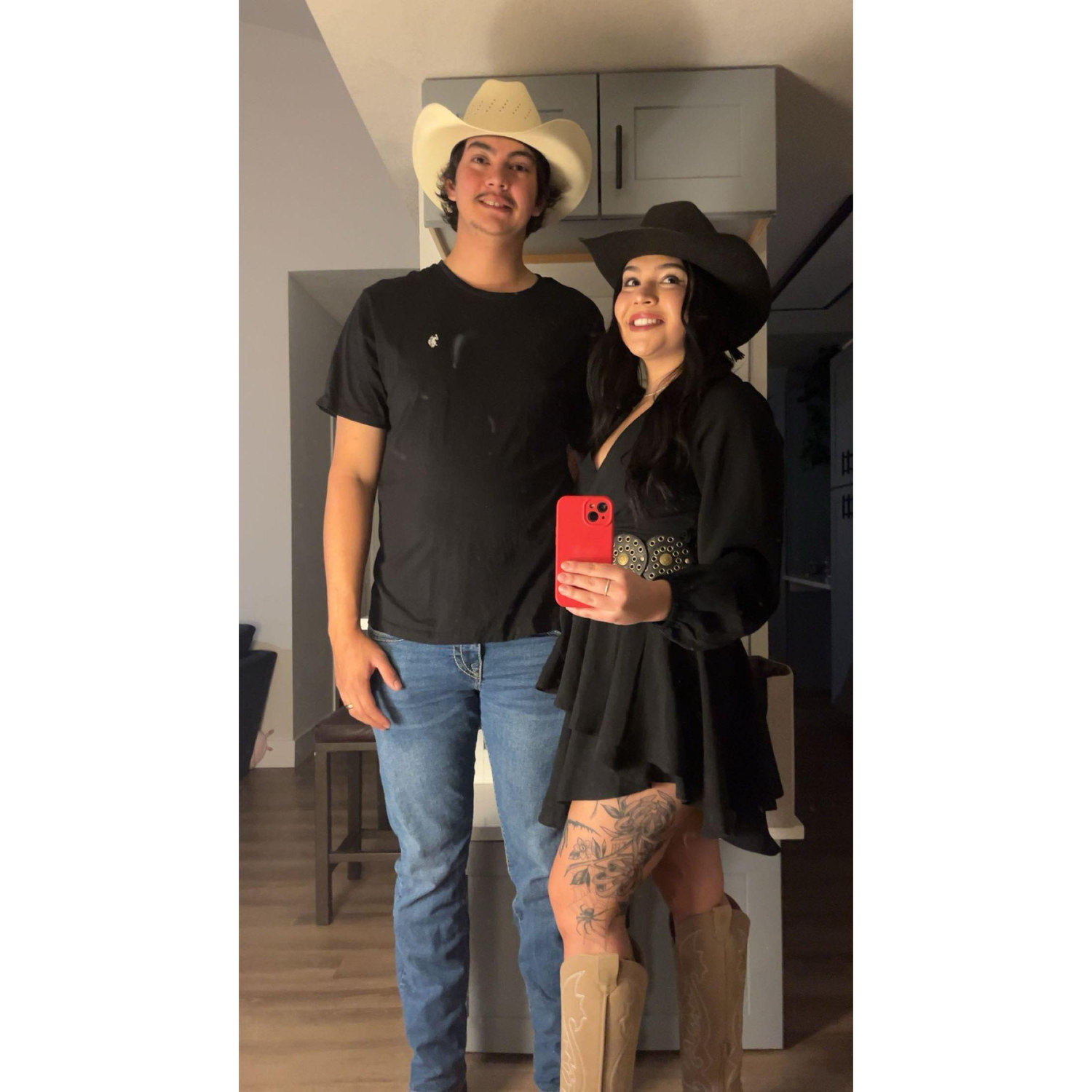 Holiday work party. Theme: western