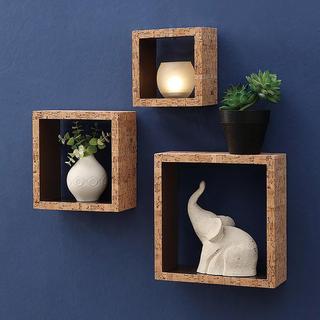 3-Piece Cork Wall Cube Set