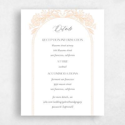 Peach, Orange Wedding Enclosure - Willowbrook