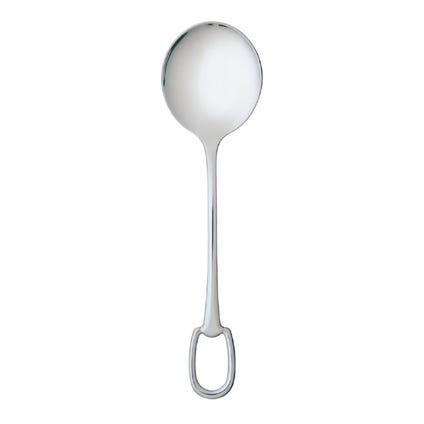 Hermès Attelage Salad Serving Spoon, Stainless Steel