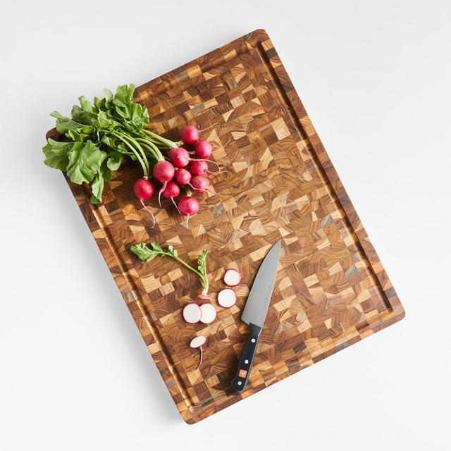 Teakhaus Edge-Grain Professional Cutting Board with Hand Grips 24"x18"