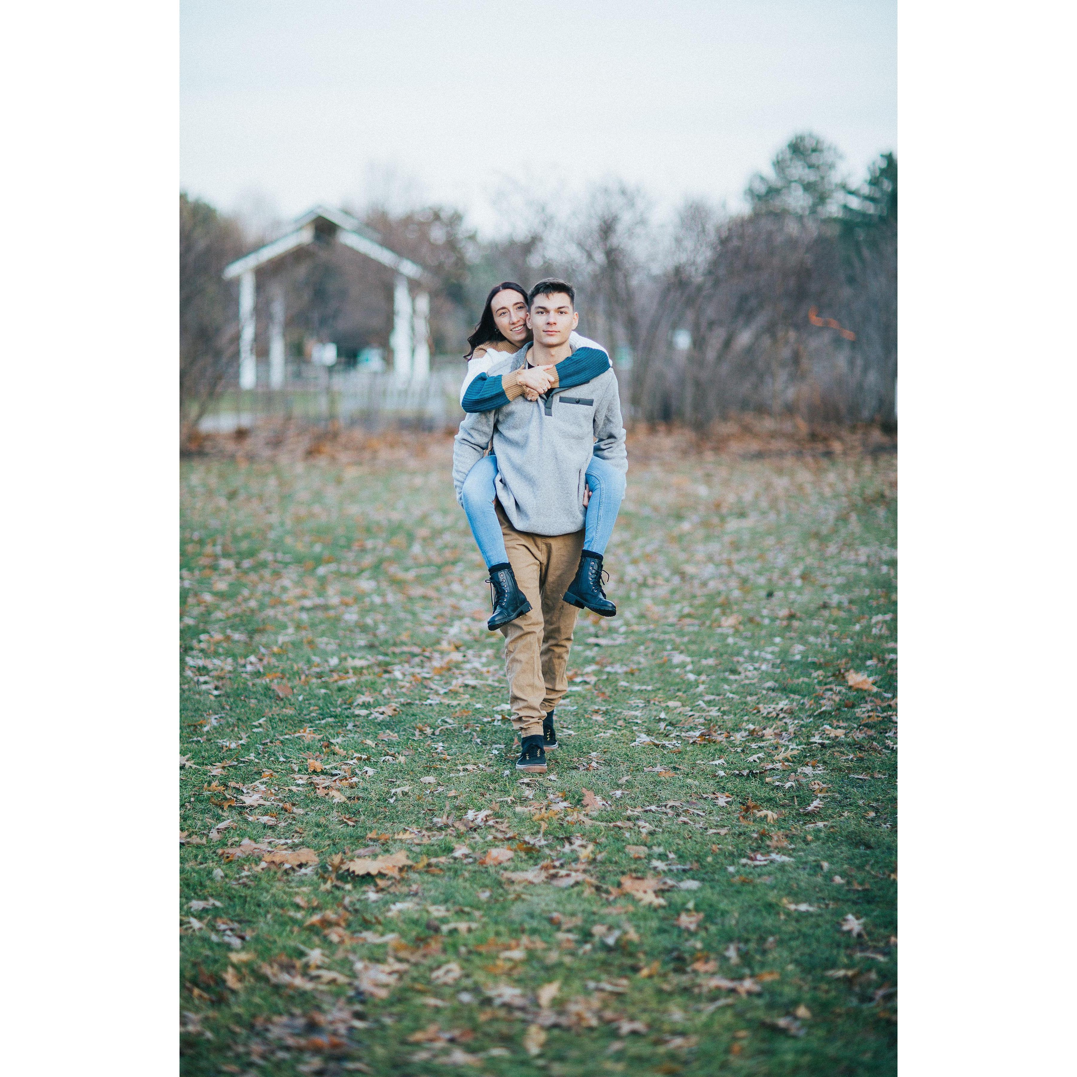The day we got our engagement pictures taken
