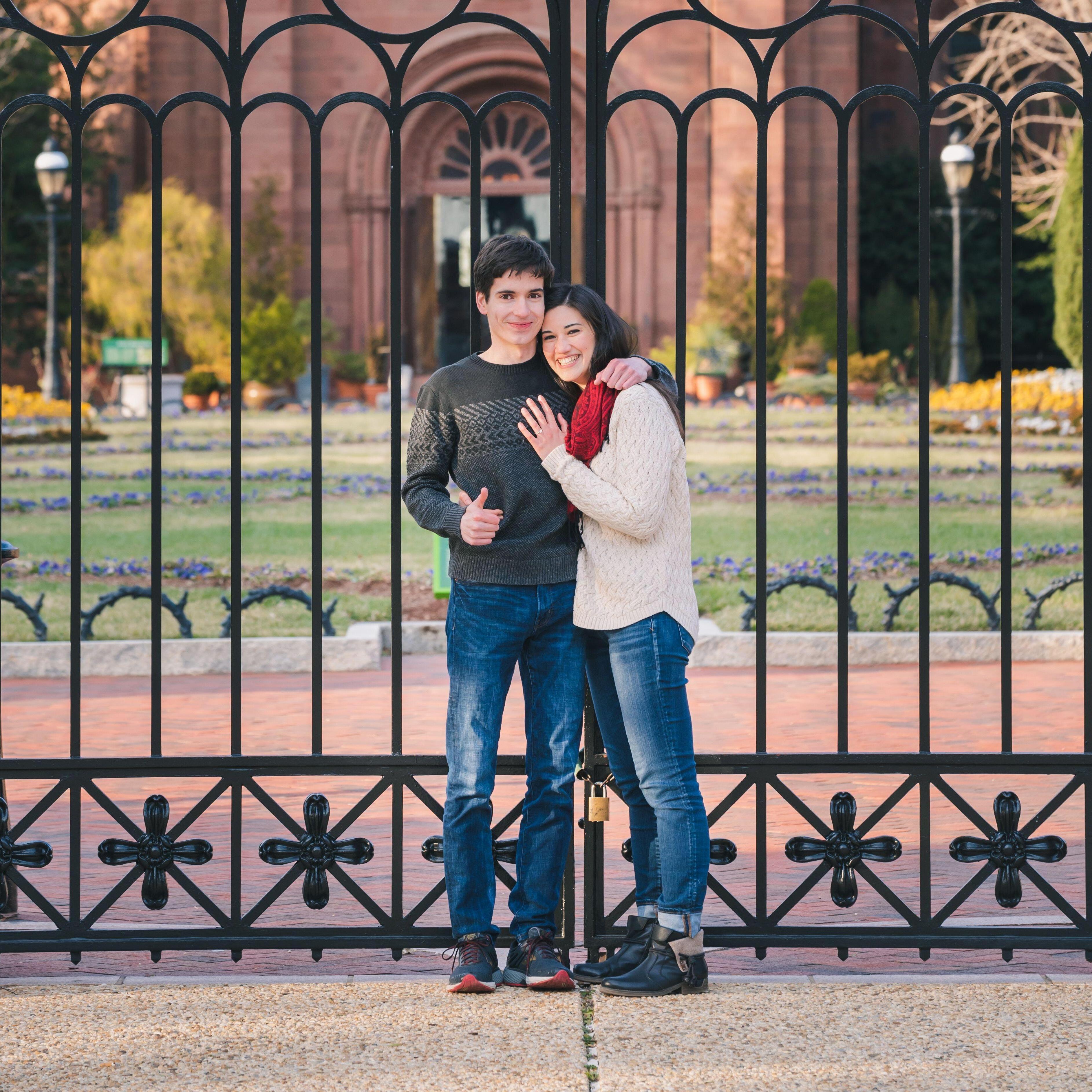 He even planned an incredible engagement shoot for us in front of the Smithsonian Castle, a beautiful reminder of how we first met.