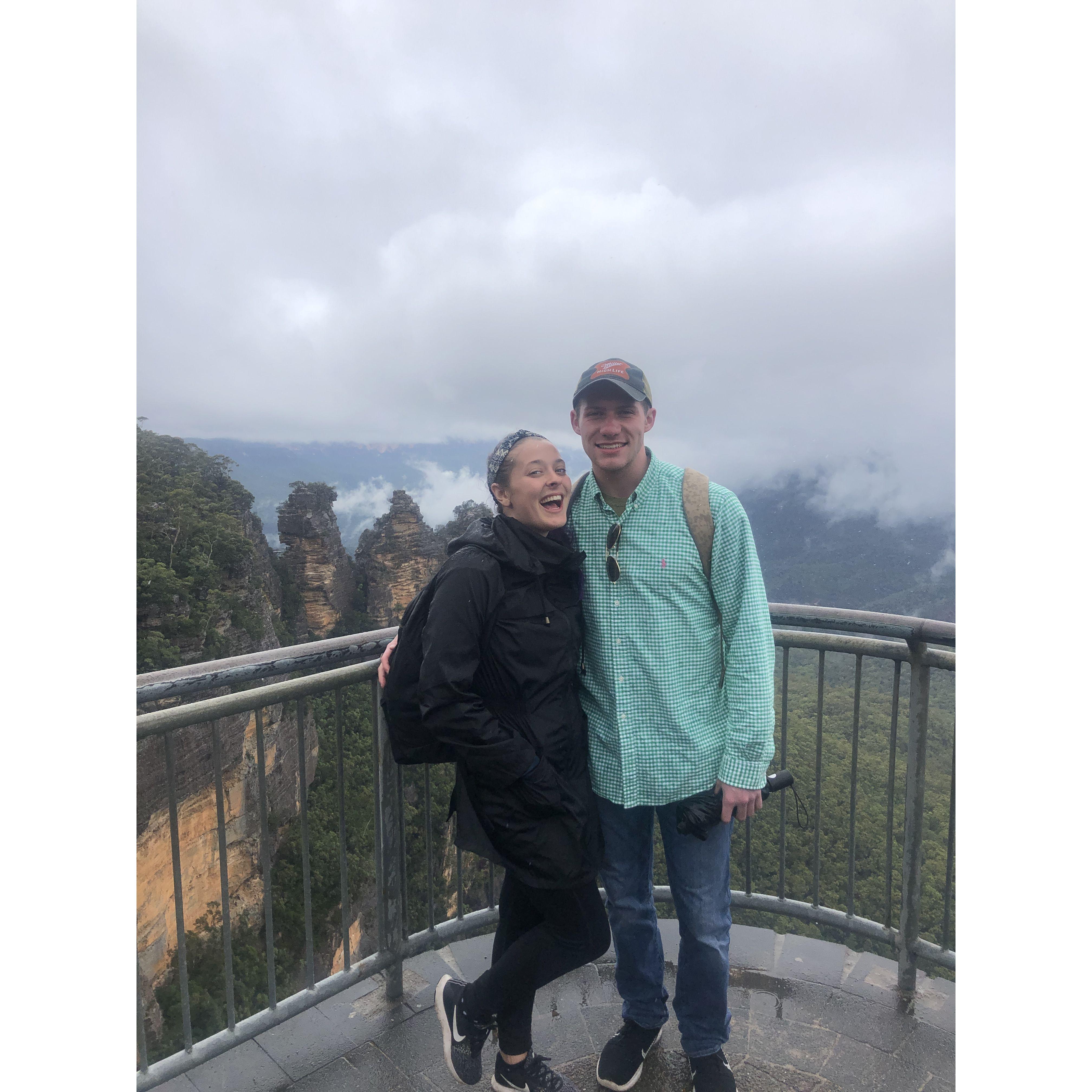 Three Sisters rock formation near Katoomba Australia
