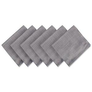 DII Oversized 20x20" Cotton Napkin, Pack of 6, Variegated Gray - Perfect for Brunch, Weddings, Showers, Dinner Parties or Everyday Use