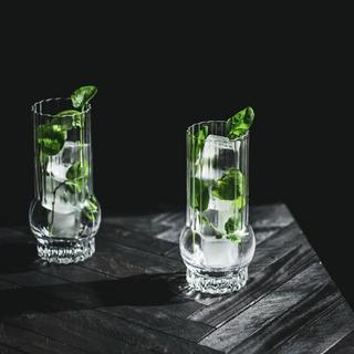Deco Crystal Highball Glass, Set of 2