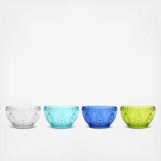 Baroque & Rock 4-Piece BPA Free Acrylic Fruit Bowl Gift Box Set
