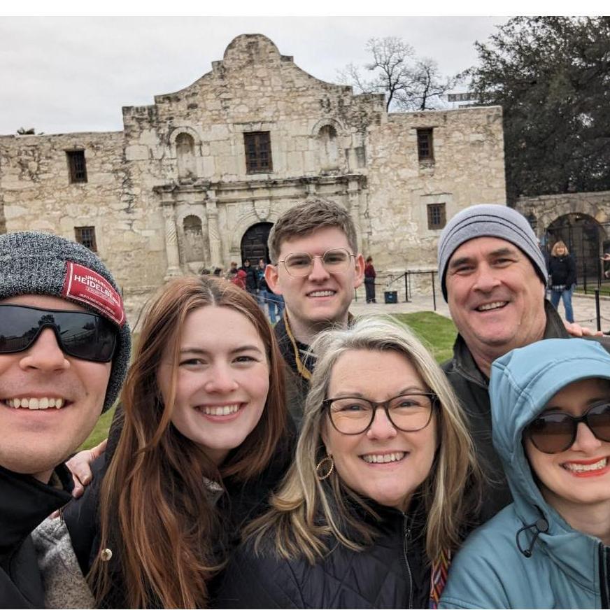 Brandon educated us on our Texas history of the Alamo!