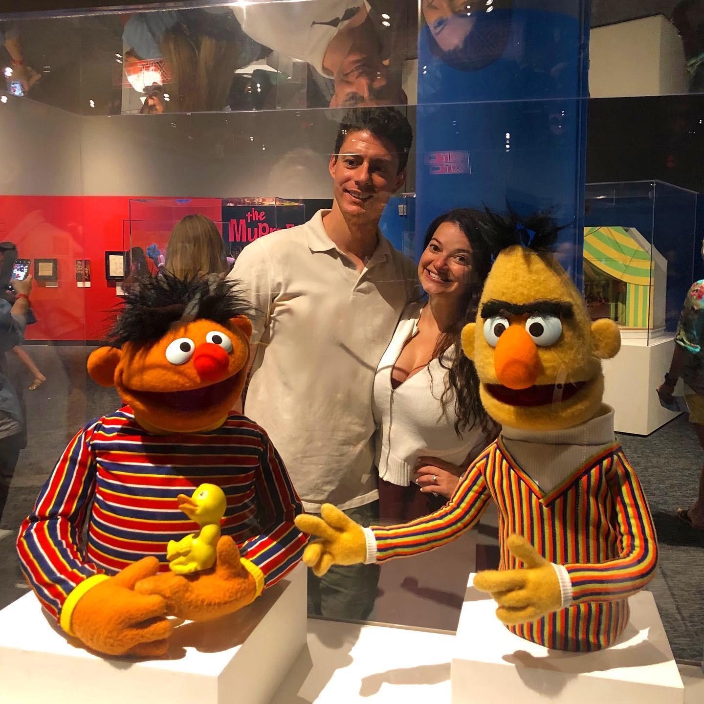 At COSI, our wedding venue. (This exhibit will no longer be on display in October.)